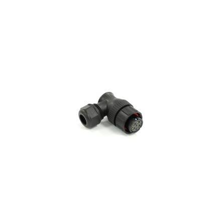 Kulatý konektor, počet kontaktů: 6, Kabel, velikost: 21 mm RS PRO, pohlaví kontaktu: Vnitřní, orientace těla: Pravý úhel