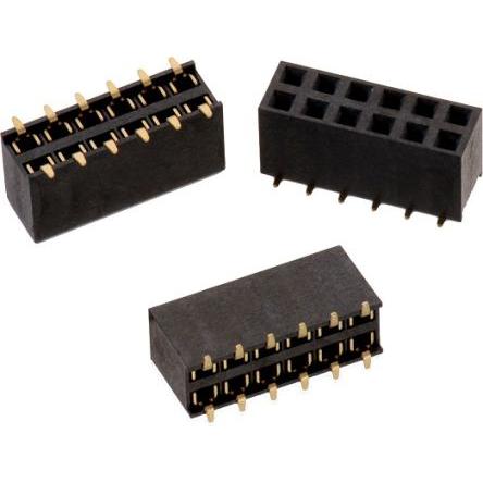Patice PCB, řada: WR-PHD, orientace těla: Rovný, rozteč: 2.54 mm Deska-deska, počet kontaktů: 12, počet řad: 2, Povrch