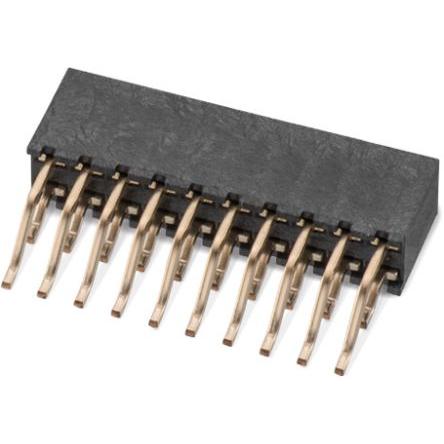 Patice PCB, řada: WR-PHD, orientace těla: Úhlový, rozteč: 2 mm Deska-deska, počet kontaktů: 20, počet řad: 2, Povrch