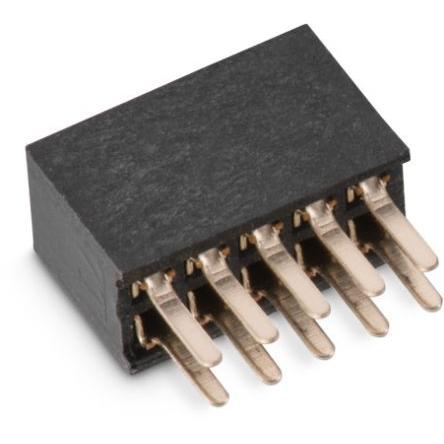 Patice PCB, řada: WR-PHD, orientace těla: Rovný, rozteč: 1.27 mm Deska-deska, počet kontaktů: 16, počet řad: 2, Průchozí
