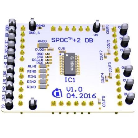 Vyhodnocovací deska SPOC-2 DB BTS72220-4ESA Řízení spotřeby Infineon BTS72220-4ESA, pro použití s: V kombinaci se