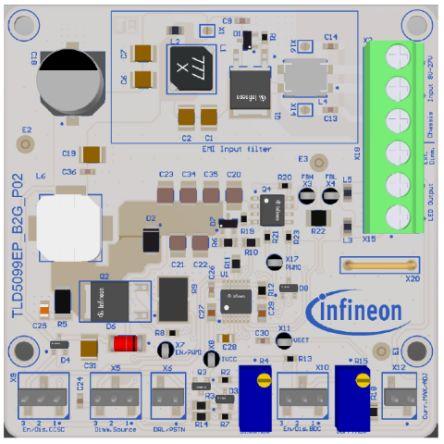 Vyhodnocovací deska TLD5099EP-B2G EVALKIT Zvyšující regulátor Infineon TLD5099EP