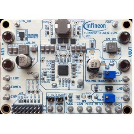 Vyhodnocovací deska TLD5542-1IVREG-EVAL Snižující/zvyšující regulátor Infineon TLD5190QV, pro použití s: TLD5542-1 jako