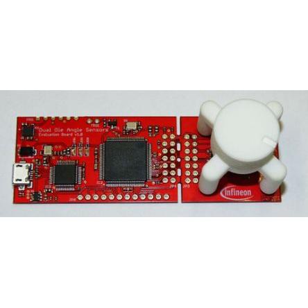 Snímač úhlu, klasifikace: Vyhodnocovací deska for TLE5009A16D E1210 Dual SMD angle sensor TLE5009 EVAL KIT