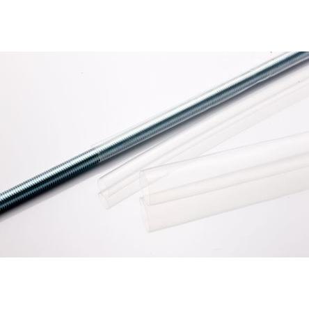 RS PRO Teplem smrštitelné bužírky průměr 4.8 mm Průhledné smršťovací poměr 2:1 Polyvinylidenfluorid 1.2m, řada: KYNAR