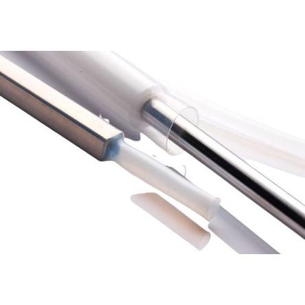 RS PRO Teplem smrštitelné bužírky průměr 6 mm Čirá smršťovací poměr 4:1 Polytetrafluorethylén 1.22m, řada: PTFE4X