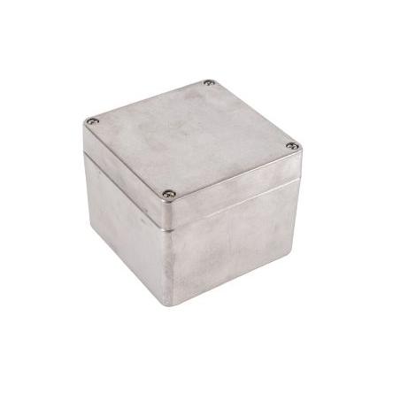 Hammond Univerzální skříň, řada: 1590Z IP68 barva Čirá IK08 barva Přírodní Odlévaný hliník 100 mm 81 mm 100 mm Silikon