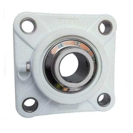 Těleso přírubového ložiska 4otvorové TP-SUCF206WHITE Kulatý RS PRO 30 mm (vnitřní prům.)