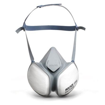 Moldex Respirační maska, řada: Compact Mask, SC: M, Bílá, Šedá, Polomaska Hypoalergenní