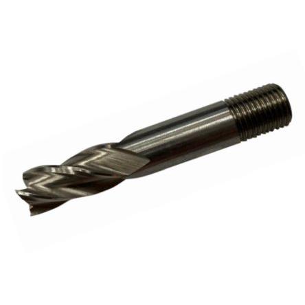 Čelní válcová fréza, celková délka: 70mm, Rychlořezná ocel délka řezu 24 mm průměr řezu 12 mm 6mm, počet drážek: 4 RS