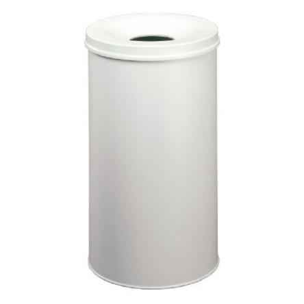 Durable Nádoba na odpad, Waste Basket Safe Round 60L, Šedá Překlápěcí víko Ocel