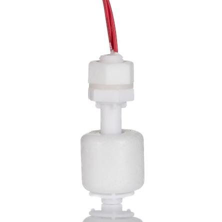 RS PRO Svislá montáž Silikon Plovákový spínač 350 mm Ne 200 V ac 200 V dc