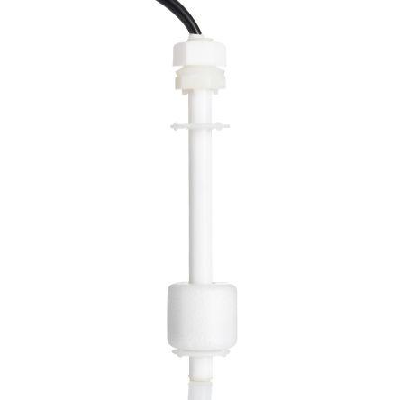 RS PRO Svislá montáž Silikon Plovákový spínač 350 mm Ne 200 V ac 200 V dc