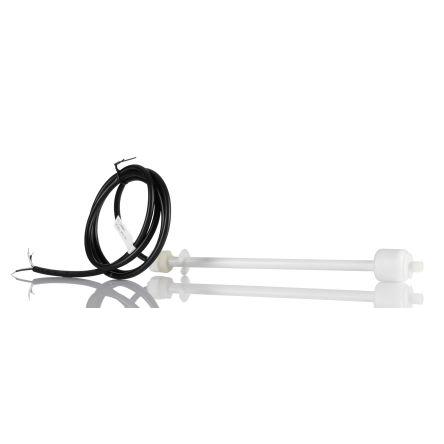 RS PRO Kabel Silikon Plovákový spínač 350 mm Ne 200 V ac 200 V dc
