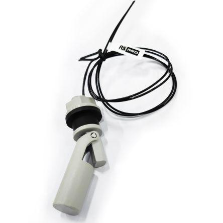 RS PRO Povrchová montáž Polyfenylen sulfid Plovákový spínač 500 mm Ne 300 V ac 350 V dc