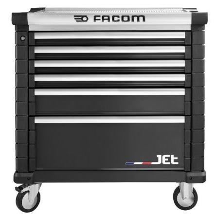 Pojízdná skříňka 6zásuvková Na kolečkách, Ocel, výška: 421 mm x 60mm, délka: 569 mm Facom