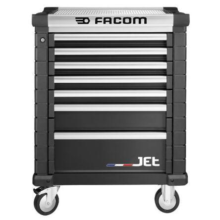 Pojízdná skříňka 7zásuvková Na kolečkách, Ocel, výška: 421 mm x 60mm, délka: 569 mm Facom