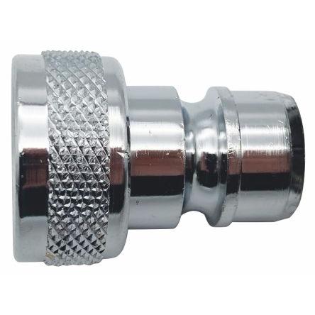 Přípojka hadicová, Chromovaná mosaz, vnitřní průměr hadice: 11 mm (vnitřní prům.), pracovní tlak: 35 bar RS PRO