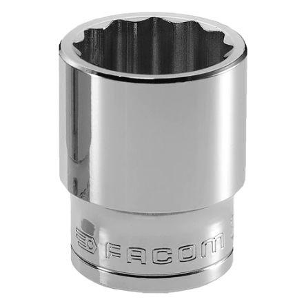 Zásuvka 12.7 mm pohon 11.11 mm 12 bodů Čtvercový, celková délka: 9mm Facom