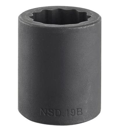 Nástrčkový klíč 1/2 in pohon 15 mm Standardní nástrčná hlavice Čtvercový, celková délka: 38mm Facom