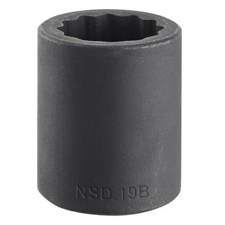Nástrčkový klíč 1/2 in pohon 18 mm Standardní nástrčná hlavice Čtvercový, celková délka: 38mm Facom