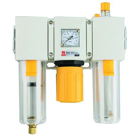 Lubrikátor regulátoru filtru, řada: EAC2000, přípojka portu: 1/4 in G Ruční odvod velikost filtrace 40 μm RS PRO