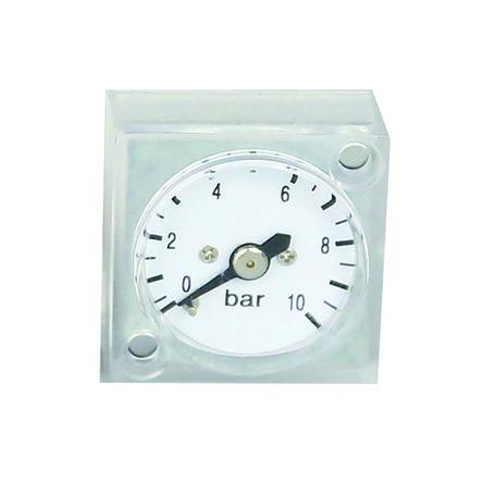Tlakoměr Polykarbonát, 60 °C 10 bar 0 bar RS PRO