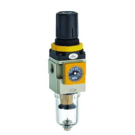 Regulátor s filtrem, řada: EC 5 μm, přípojka portu: 1/4 in G, max. tlak: 10 bar Ruční RS PRO