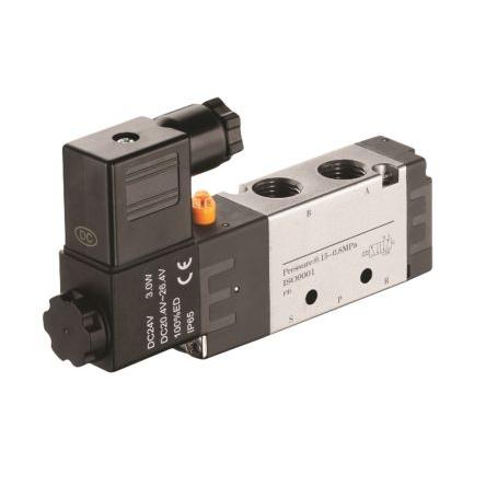 Pneumatický solenoidový ventil 5/2, řada: RV Elektromagnetický/pružina RS PRO 24V