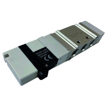 Pneumatický solenoidový ventil 5/2, řada: SV G Elektromagnetický/pružina RS PRO 24V