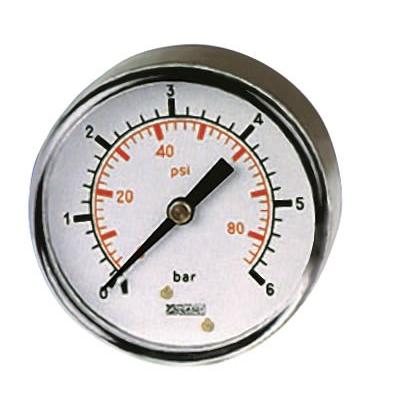 Tlakoměr BSP 1/8 palcový 40 mm BSP 1/8 in Ocel, 60 °C 160 psi 0 psi RS PRO