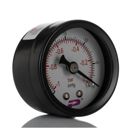 Ukazatel vakua BSP 1/8 palcový 40 mm BSP 1/8 in Ocel, 60 °C 0 bar -1 bar RS PRO
