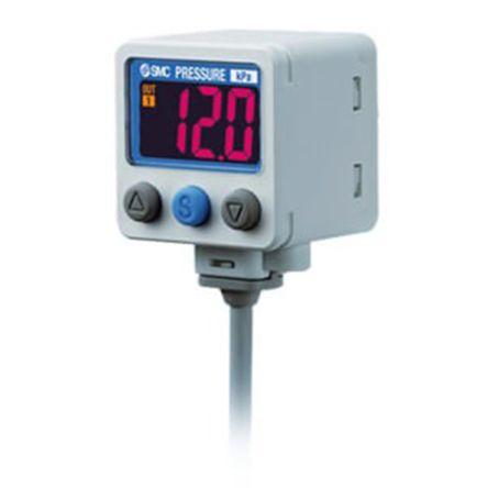 Tlakový snímač IP65, max. tlak: 10 bar SMC 24V, přípojka portu: 1/8 in G 50 °C