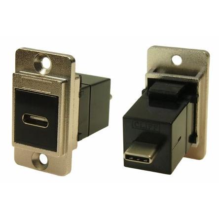 RS PRO Konektor USB, řada: FT Samice/samec, počet portů: 2portový, orientace těla: Rovný USB typu C, Panel USB 3.0