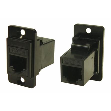 RS PRO Konektor RJ45, řada: FT Vnitřní Kat6, počet cest: 8, Pravoúhlý, Montáž do panelu, počet portů: 1portový