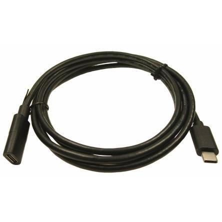 RS PRO Kabel USB do zásuvky IC Vnější, A: USB typu C, 1.5 m Vnitřní, Černá, B: USB typu C