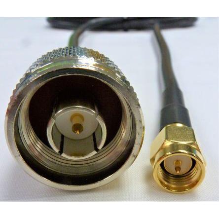 Koaxiální kabel, Černá Polyvinylchlorid 3 m 50 Ω Mobilemark