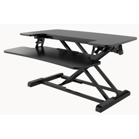 Počítačová pracovní stanice, Černá Sezení/Stání 120 mm, Ocel 720mm RS PRO 415 mm