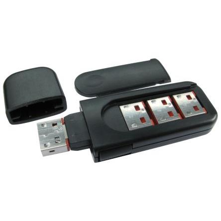 RS PRO Klíč blokátoru USB portu, řada: EAN-13 6017627437465 Vnější, počet portů: 1portový, orientace těla: Rovný USB