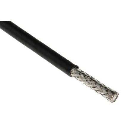 Koaxiální kabel, řada: CLFH-400 RG400, Černá Zerohal, vnější průměr: 5.08 mm OD 100 m 50 Ω TE Connectivity Bez koncovky