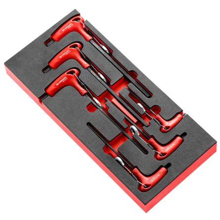 Sada šestihranných klíčů, počet kusů: 6 tvar T Metrické, kg Dlouhé, Krátké rameno 10 mm, 3 mm, 4 mm, 5 mm, 6 mm, 8 mm,