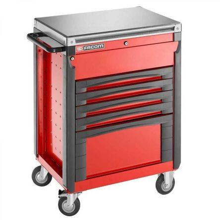 Pojízdná skříňka 5zásuvková Na kolečkách, Hliník x 546mm, délka: 825 mm Facom