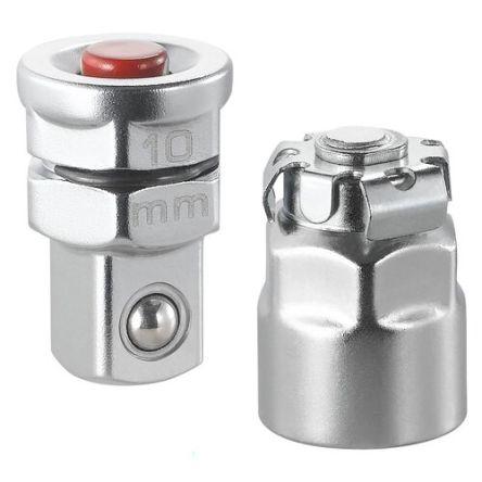 Facom Sada adaptérů klíčů, Otevřený konec, Adaptér, 10 mm, Chromová