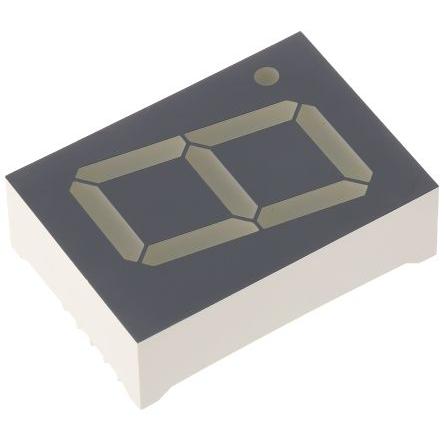 SA10-21EWA LED displej 1 7 segmentů Anoda barva LED diody Červená 23mcd Pravá strana 25.4 mm Kingbright 627nm