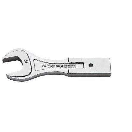 Facom Vložka klíče, Otevřený konec, Vložka s otevřeným koncem, 12 x 7 mm, 14 mm, Chromová