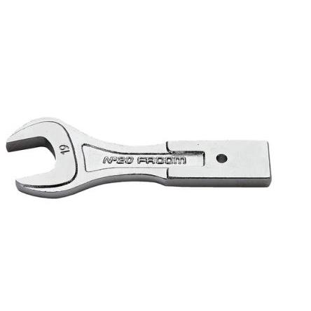 Facom Vložka klíče, Otevřený konec, Vložka s otevřeným koncem, 12 x 7 mm, 15 mm, Chromová