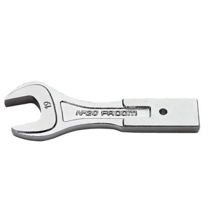 Facom Vložka klíče, Otevřený konec, Vložka s otevřeným koncem, 12 x 7 mm, 16 mm, Chromová