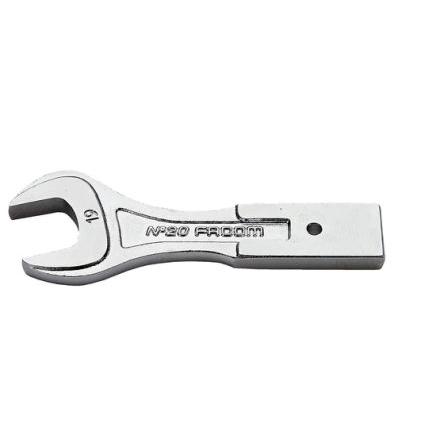 Facom Vložka klíče, Vložka s otevřeným koncem, Vložka s otevřeným koncem, 12 x 7 mm, 24 mm, Chromová