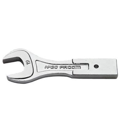 Facom Vložka klíče, Vložka s otevřeným koncem, Vložka s otevřeným koncem, 12 x 7 mm, 36 mm, Chromová