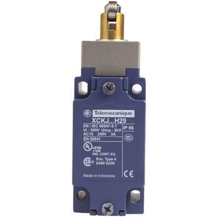 Telemecanique Sensors XCKJ Plunžr s válečkem Koncový spínač 1 NO/1 NC IP66 Zamak 240V ac 3A